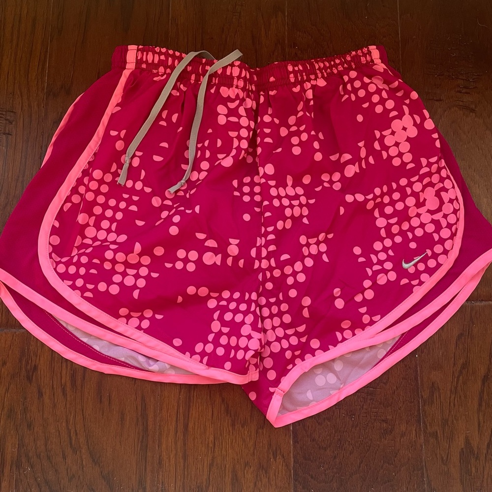 Nike Tempo Pink Fuchsia Print Running Athletic Shorts size S